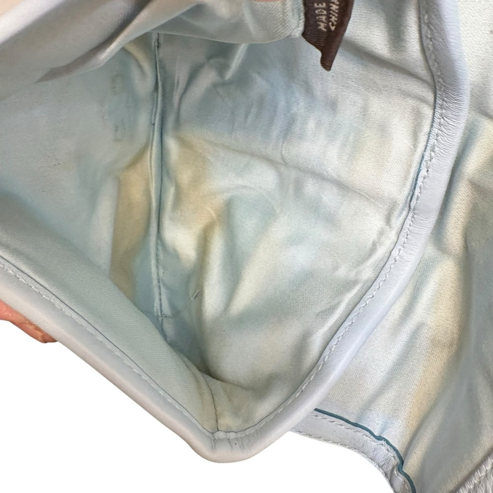 Coach vintage y2k canvas and blue leather wristlet clutch bag soho buckle - Picture 7 of 8